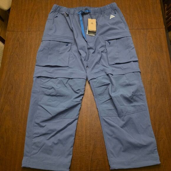 Nike ACG Smith Summit 2 in 1 Convertible Cargo Pants Shorts FN0428-491 Blue XL - Picture 2 of 5